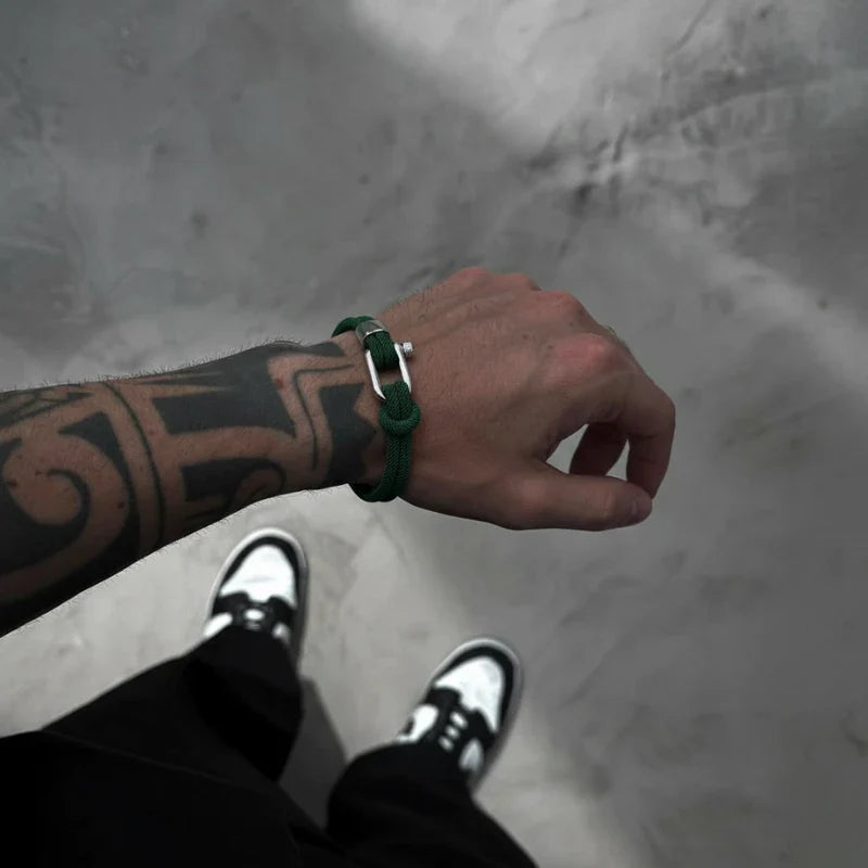 Grünes Seilarmband Malibu